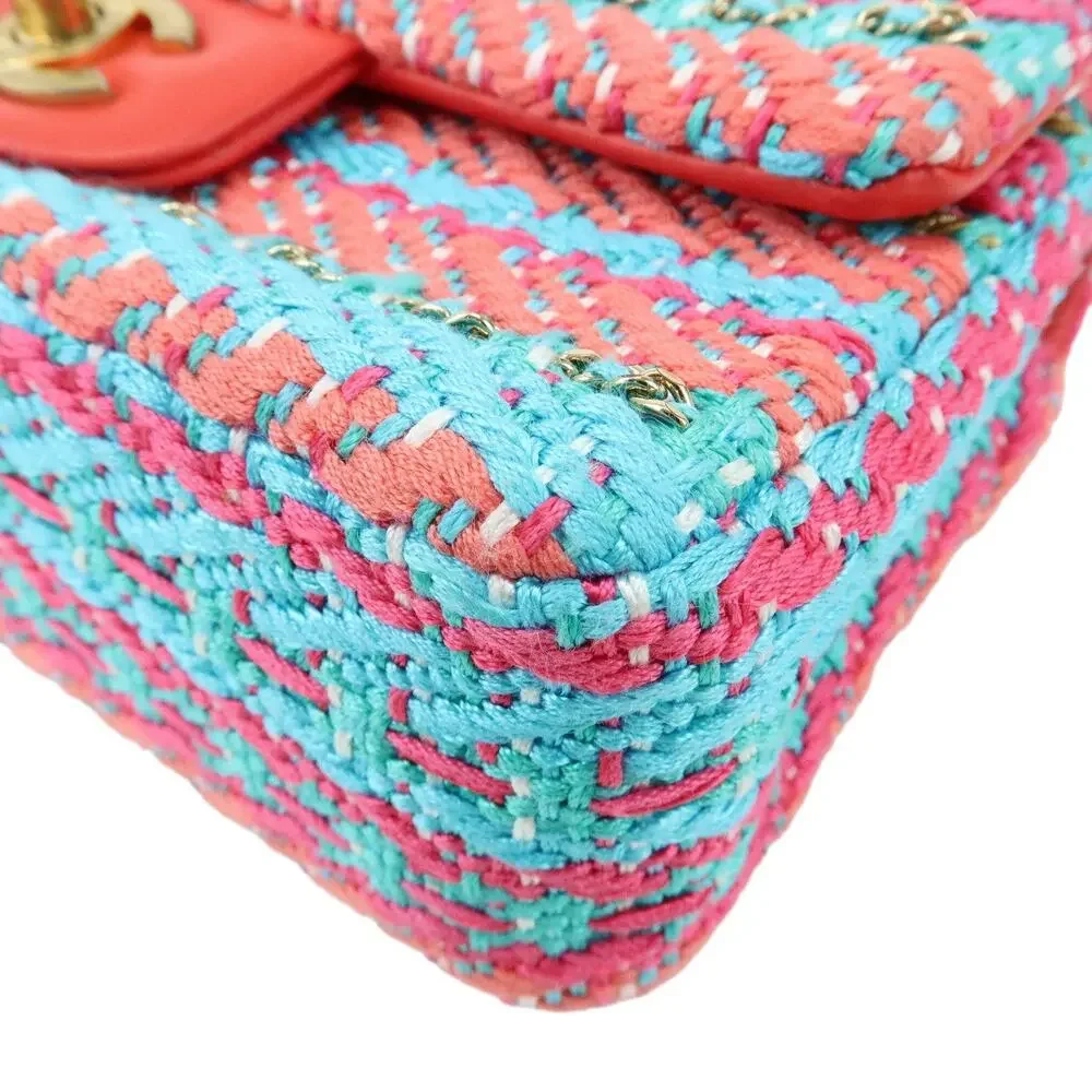 Chanel Mini Tweed Classic Flap Bag 20 Multicolor